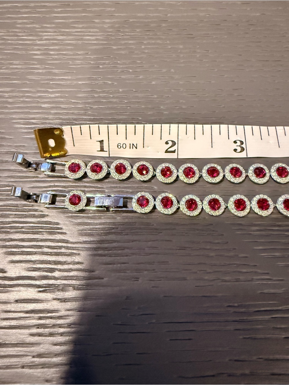 Swarovski Angelic Collection Silver Necklace with Red and Clear Crystals - Picture 6 of 11